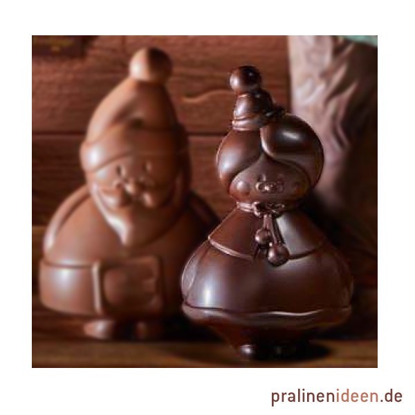 PVC-Pralinenform kleine Weihnachtsfrau