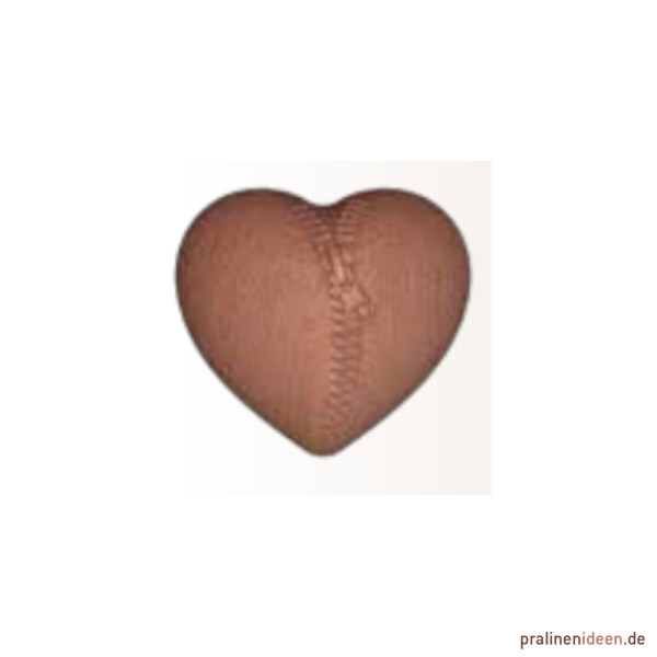 Pralinenform Zipper Heart (18144)