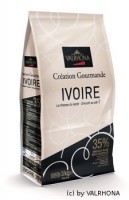 3kg Valrhona-Kuvertüre Valrhona Ivoire weiß